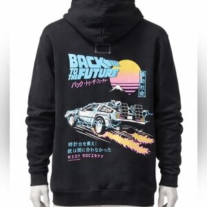 NWT Back to the Future Black Hoodie L